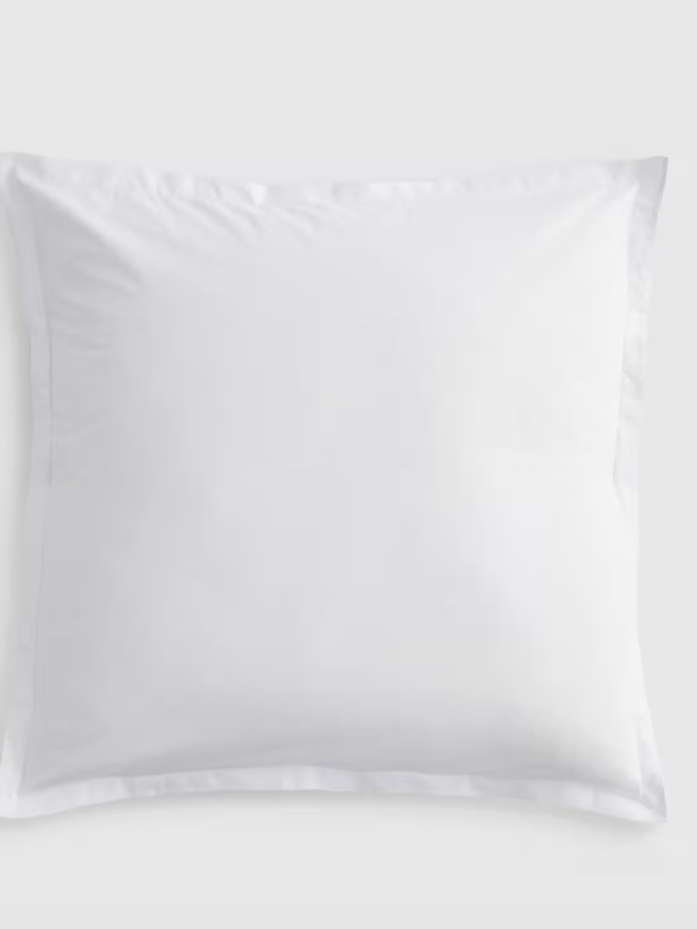 Organic Brushed Cotton Euro Sham White